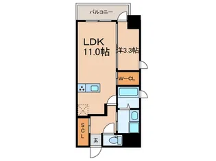 スリーアイランドタワー金山【9階】の間取り