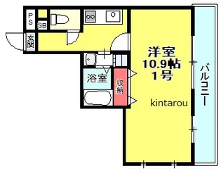 アンブラッセ新検見川【6階】の間取り