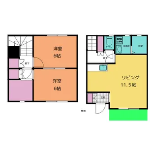 静岡県沼津市新沢田町【一戸建】の間取り