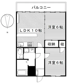 カンパーニュ敷島【3階】の間取り