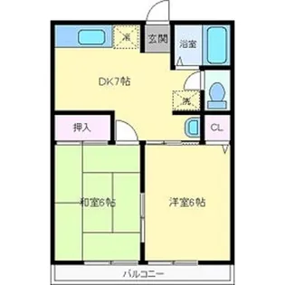 シティハイム レトア B棟【1階】の間取り