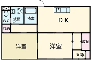 ビラコスモスF【1階】の間取り