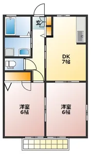 シャーメゾンタウン南中里C【1階】の間取り