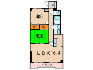 グランツ岡本【2階】の間取り