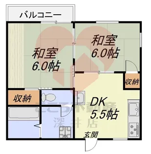 村田ハイツ【1階】の間取り
