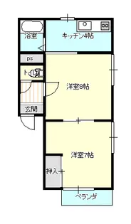 グリーンエクセルK2【2階】の間取り