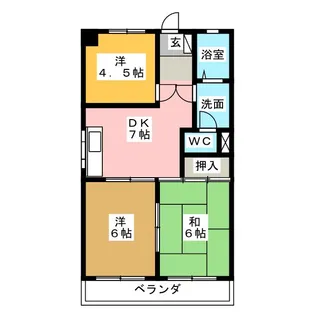 マルヤスハイツ【2階】の間取り