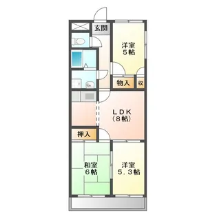 グランシャリオN【5階】の間取り