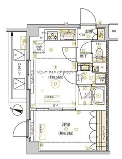 東京都品川区荏原4【マンション】の間取り
