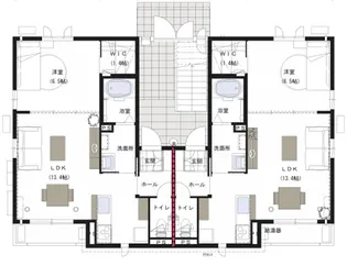 シャーメゾン ルアナB棟【1階】の間取り
