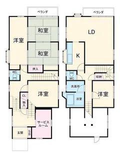 神奈川県厚木市長谷【一戸建】の間取り