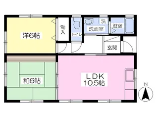 岩手県奥州市水沢福吉町【一戸建】の間取り