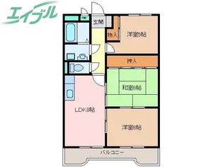 コンフォート悠とぴあ【6階】の間取り