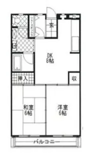 レグルス獅子ヶ谷【4階】の間取り