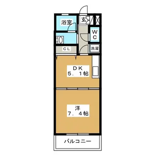 グレイスコートIII【1階】の間取り