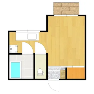 唐湊ハイツ【1階】の間取り