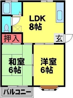 スイートパレス北柏【2階】の間取り