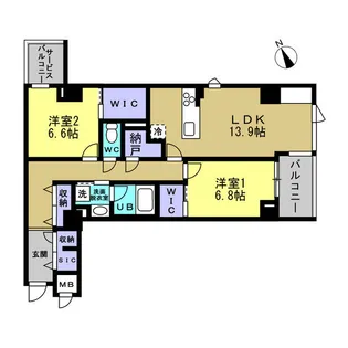 ラリュール【4階】の間取り