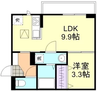フォルティス四十瀬【1階】の間取り