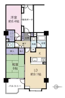 ライオンズガーデン笹塚【3階】の間取り