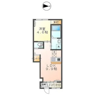 岡山県岡山市中区倉益【アパート】の間取り