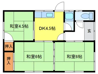 岐阜県羽島市足近町5【一戸建】の間取り