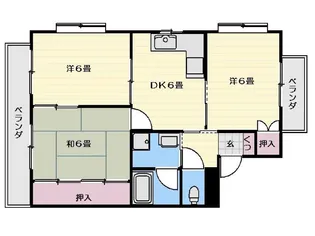 セピア【1階】の間取り