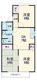 ヴィラサンテーヌ【2階】の間取り
