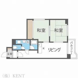ドミールいけはた【2階】の間取り