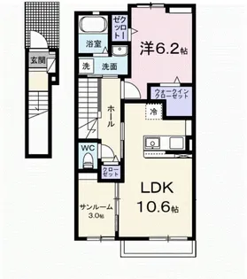 グランベル【2階】の間取り