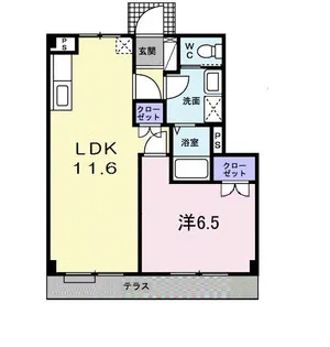 サニーコンフォル【1階】の間取り