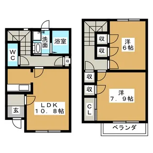 岐阜県美濃加茂市加茂野町木野【一戸建】の間取り