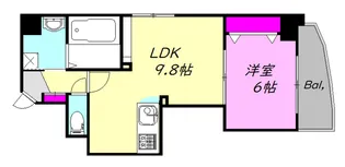 広島県広島市中区舟入中町【マンション】の間取り