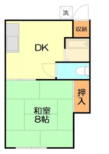 ハイツ松永【1階】の間取り