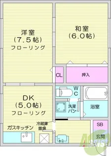 セゾンハイム【1階】の間取り
