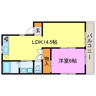 MORGANS【2階】の間取り