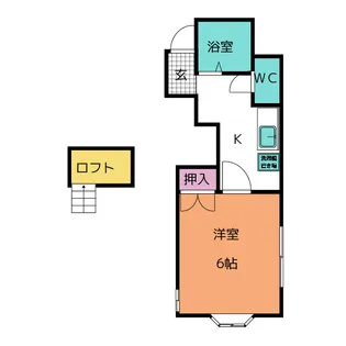 コーポ和【2階】の間取り