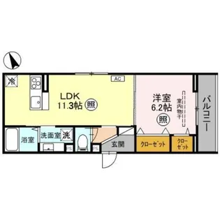 Noble Villa土呂町【2階】の間取り