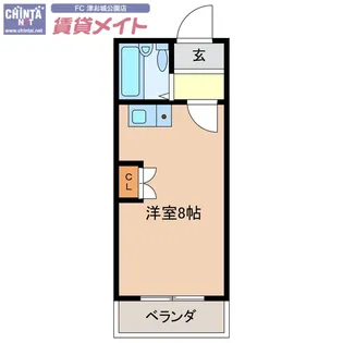 レスポール大谷【2階】の間取り