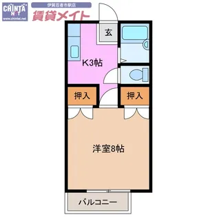 ラッシュ ウエスト【1階】の間取り