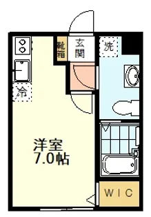 東京都国立市西2【アパート】の間取り