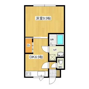 ハイムホクシン【1階】の間取り