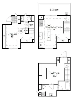 神奈川県横浜市中区小港町1【一戸建】の間取り