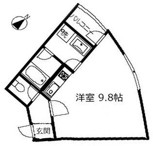 1Rの間取り画像