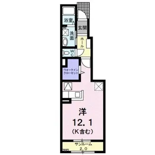 レクサス野村【1階】の間取り