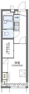 レオパレスサンバードB【1階】の間取り