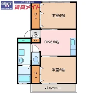 コーポきど【2階】の間取り