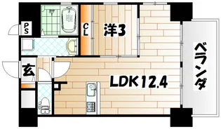 門司ポロニア【6階】の間取り