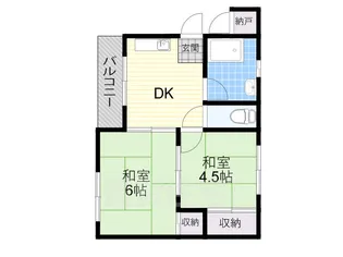 暁マンション【2階】の間取り