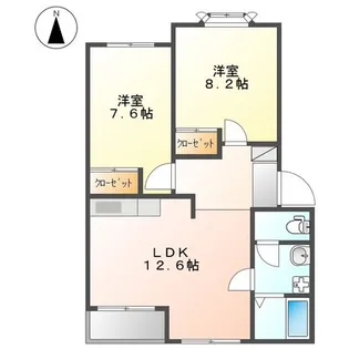 クライン・ブルーメ【1階】の間取り